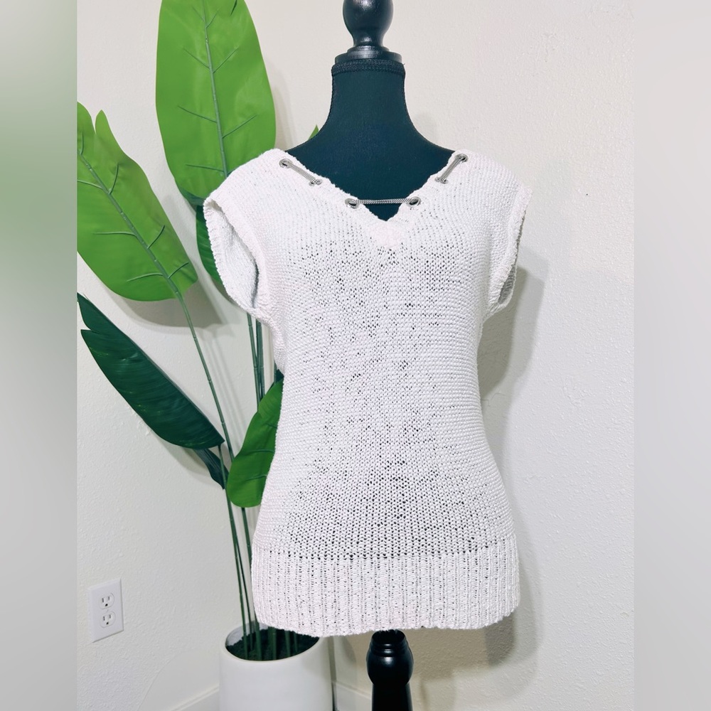 Guess open back knit shirt. Size xs